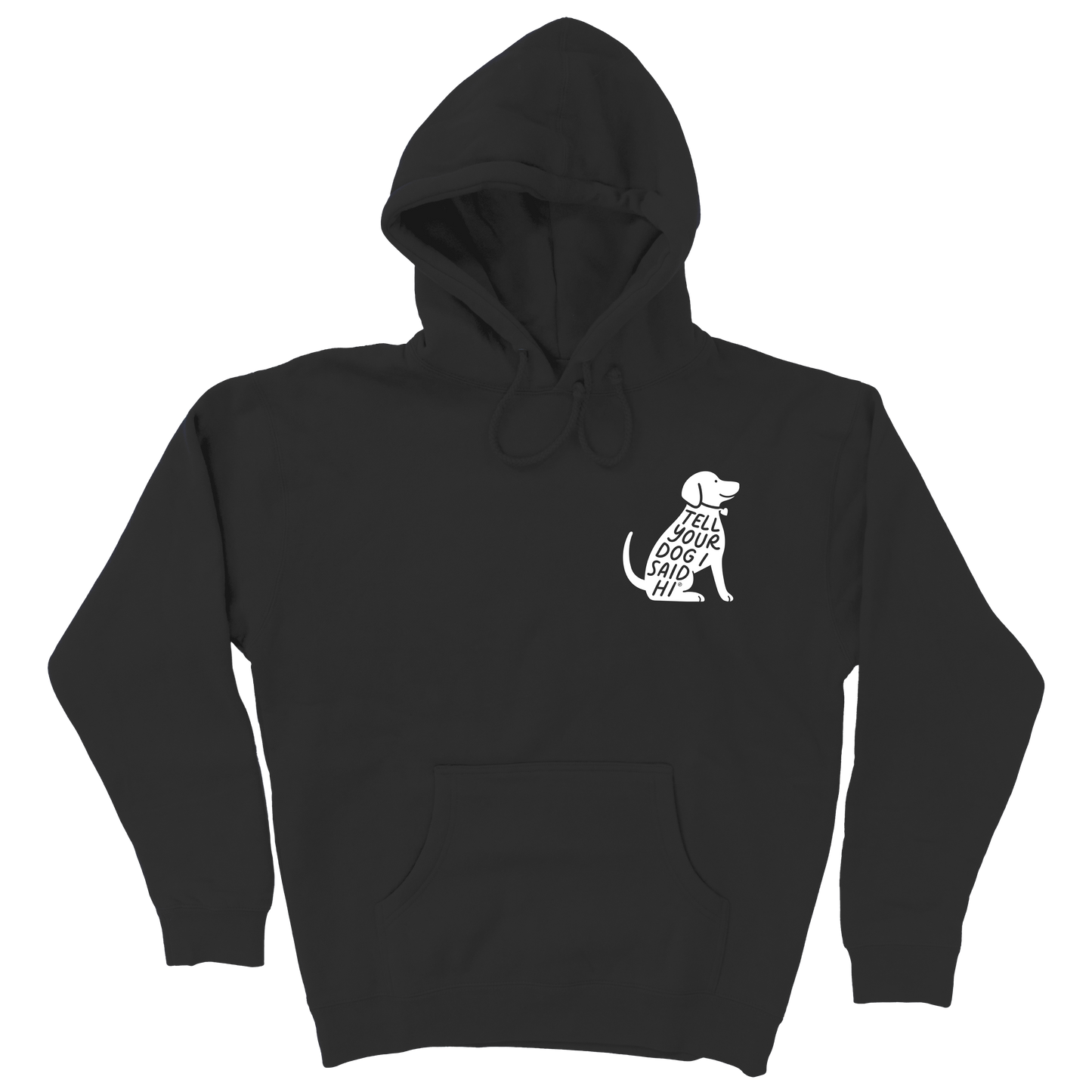 Sit Stamp Hoodie - Black