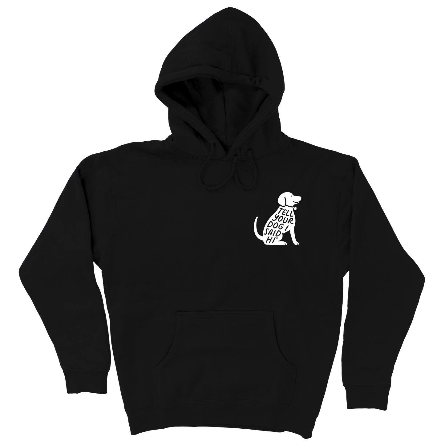 Sit Stamp Hoodie - Black