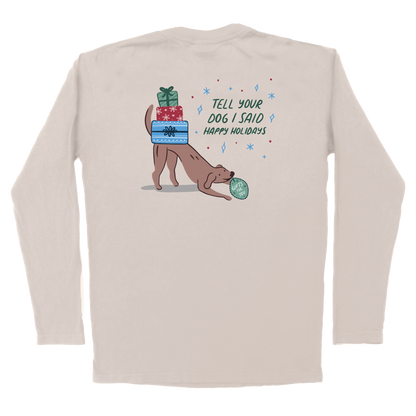 Holiday Tee Long Sleeve - Bone