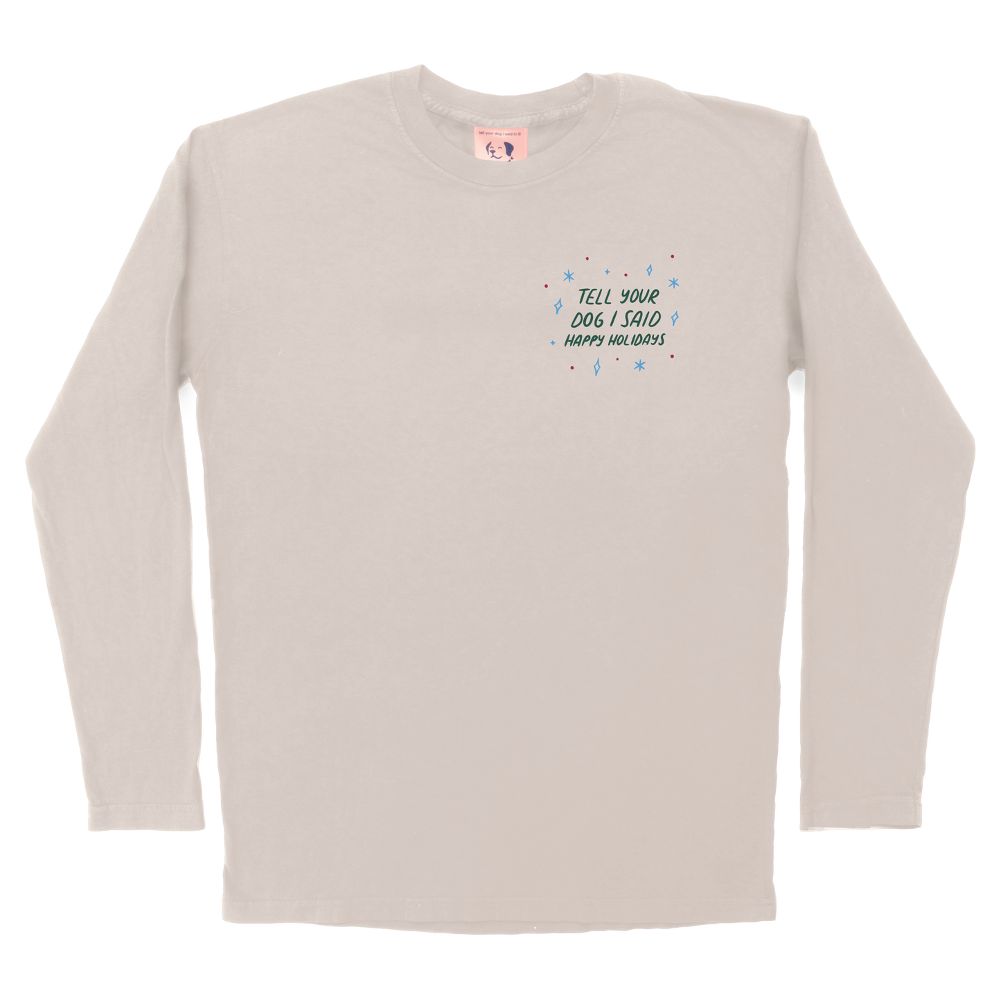 Holiday Tee Long Sleeve - Bone