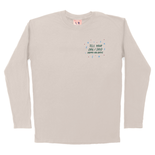Holiday Tee Long Sleeve - Bone