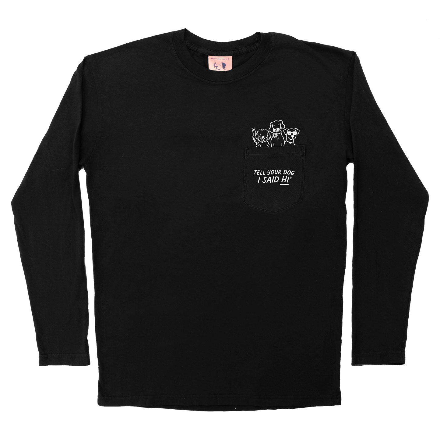 Pawket Pals Long Sleeve - Black