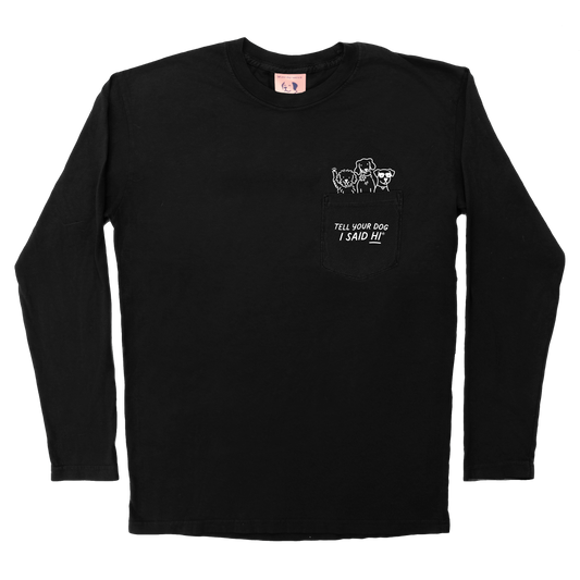 Pawket Pals Long Sleeve - Black