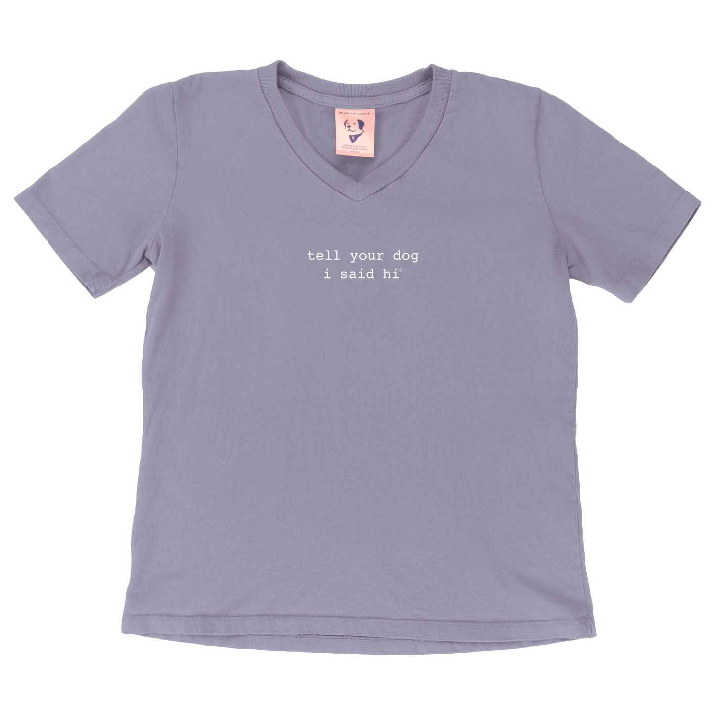 Classic Womens V-Neck Tee - Lilac