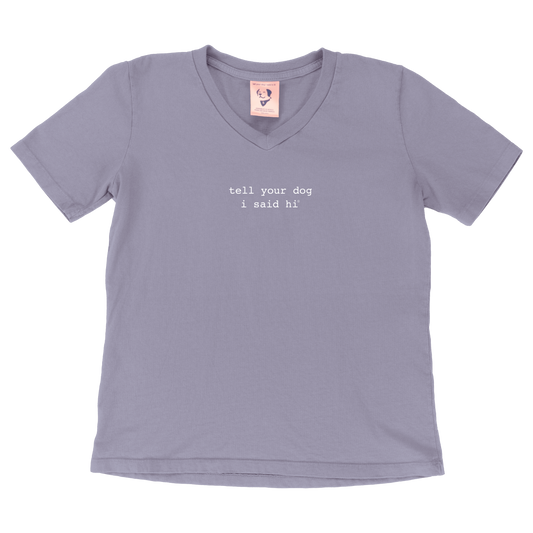 Classic Womens V-Neck Tee - Lilac