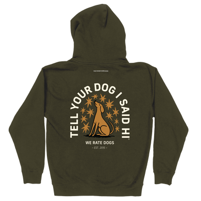 Starry Night Zip Hoodie - Army