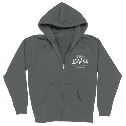Summit Pup Zip Hoodie - Slate