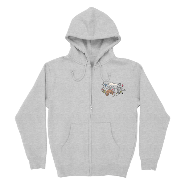 Community Doodle Zip Hoodie - Heather Grey – WeRateDogs