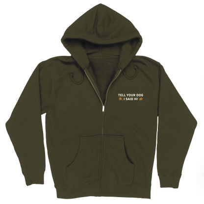 Starry Night Zip Hoodie - Army