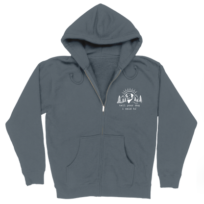 Summit Pup Zip Hoodie - Slate