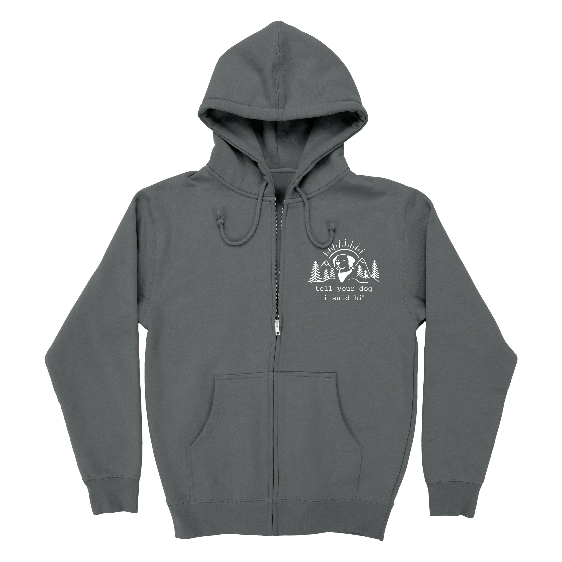 Summit Pup Zip Hoodie - Slate – WeRateDogs Summit Pup Zip Hoodie - Slate – WeRateDogs