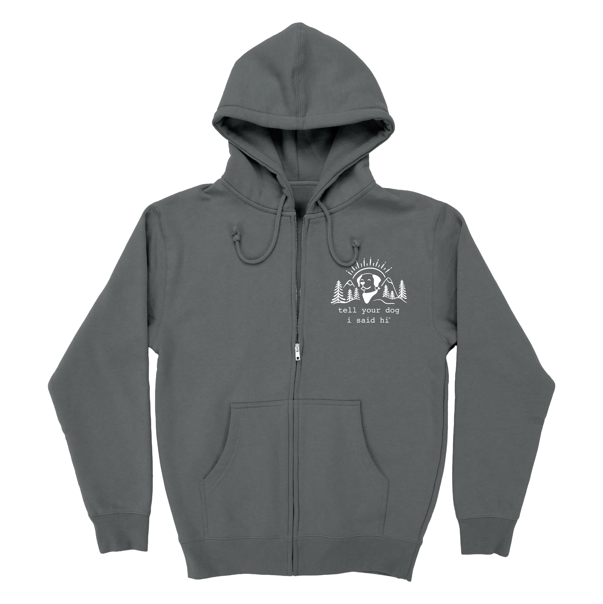 Summit Pup Zip Hoodie - Slate – WeRateDogs