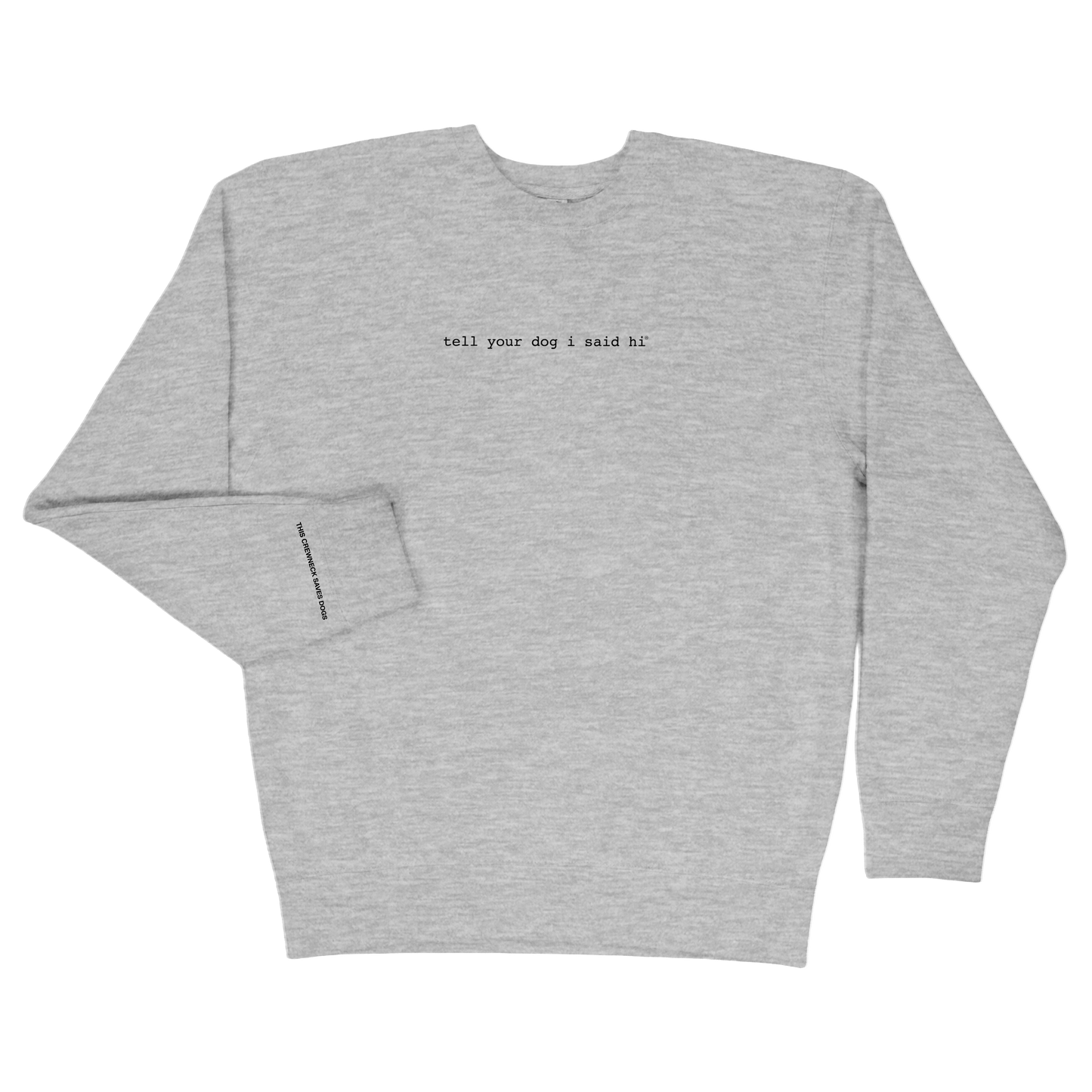 Classic Crewneck - Heather Grey