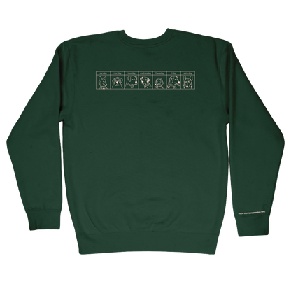 The Dogs Were Good Again Crewneck - Dark Green