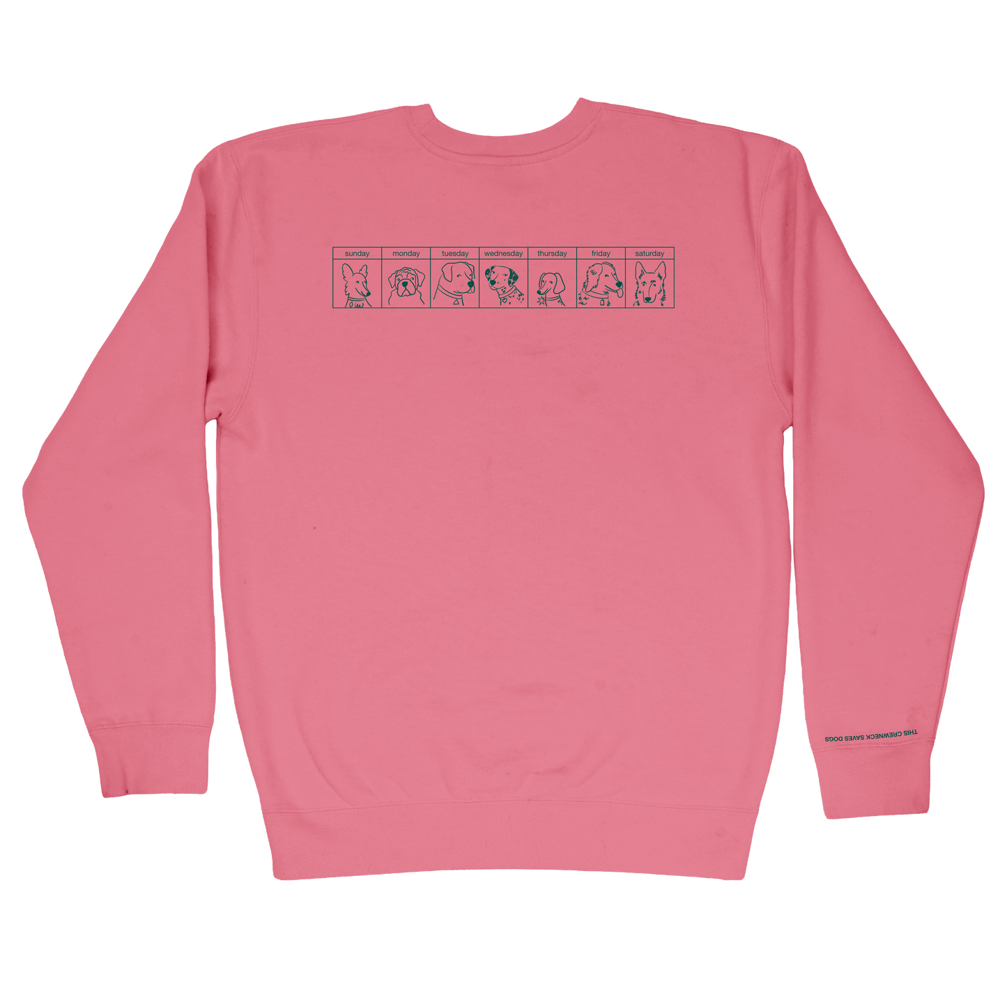 The Dogs Were Good Again Crewneck - Pink