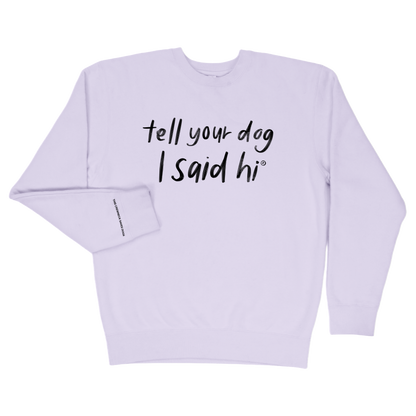 Handwritten TYDISH Crewneck - Lavender