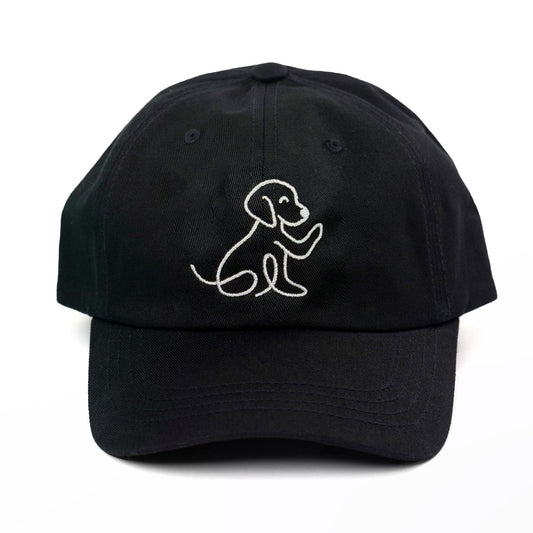 Black Waving Dog Hat