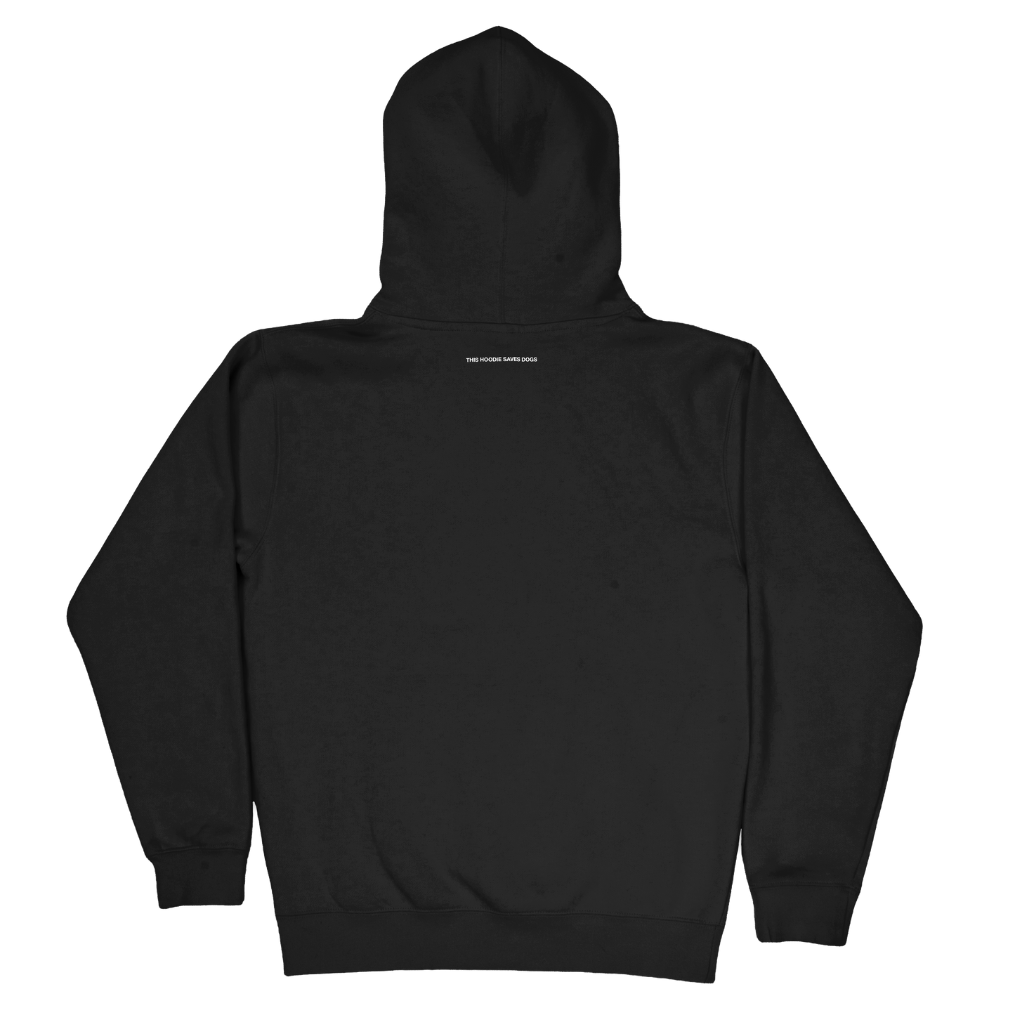 Waving Dog Hoodie - Black