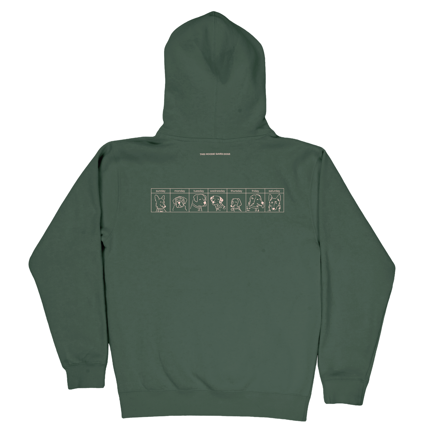 The Dogs Were Good Again Hoodie - Alpine Green
