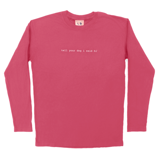 Long Sleeve Classic TYDISH - Pigment Pink
