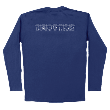 The Dogs Were Good Again Long Sleeve Tee - Navy