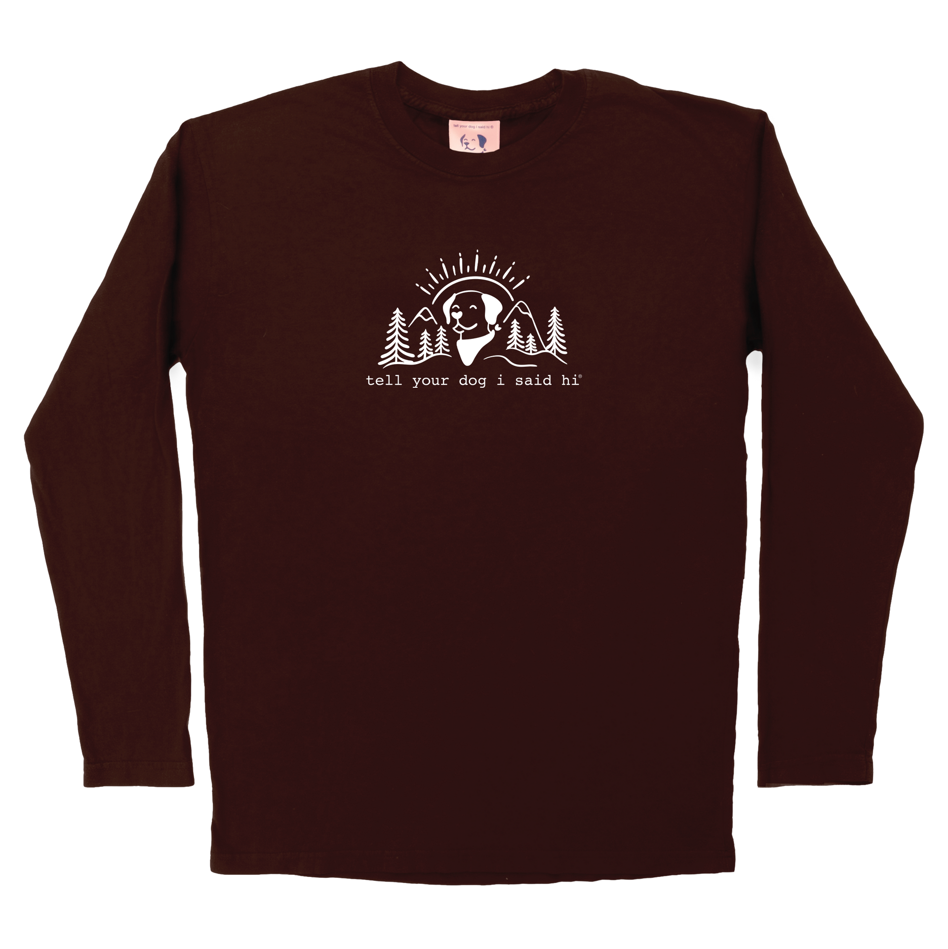 Summit Pup Long Sleeve Tee - Chocolate – WeRateDogs