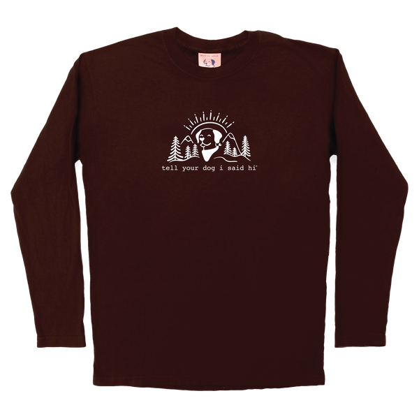 Summit Pup Long Sleeve Tee - Chocolate – WeRateDogs
