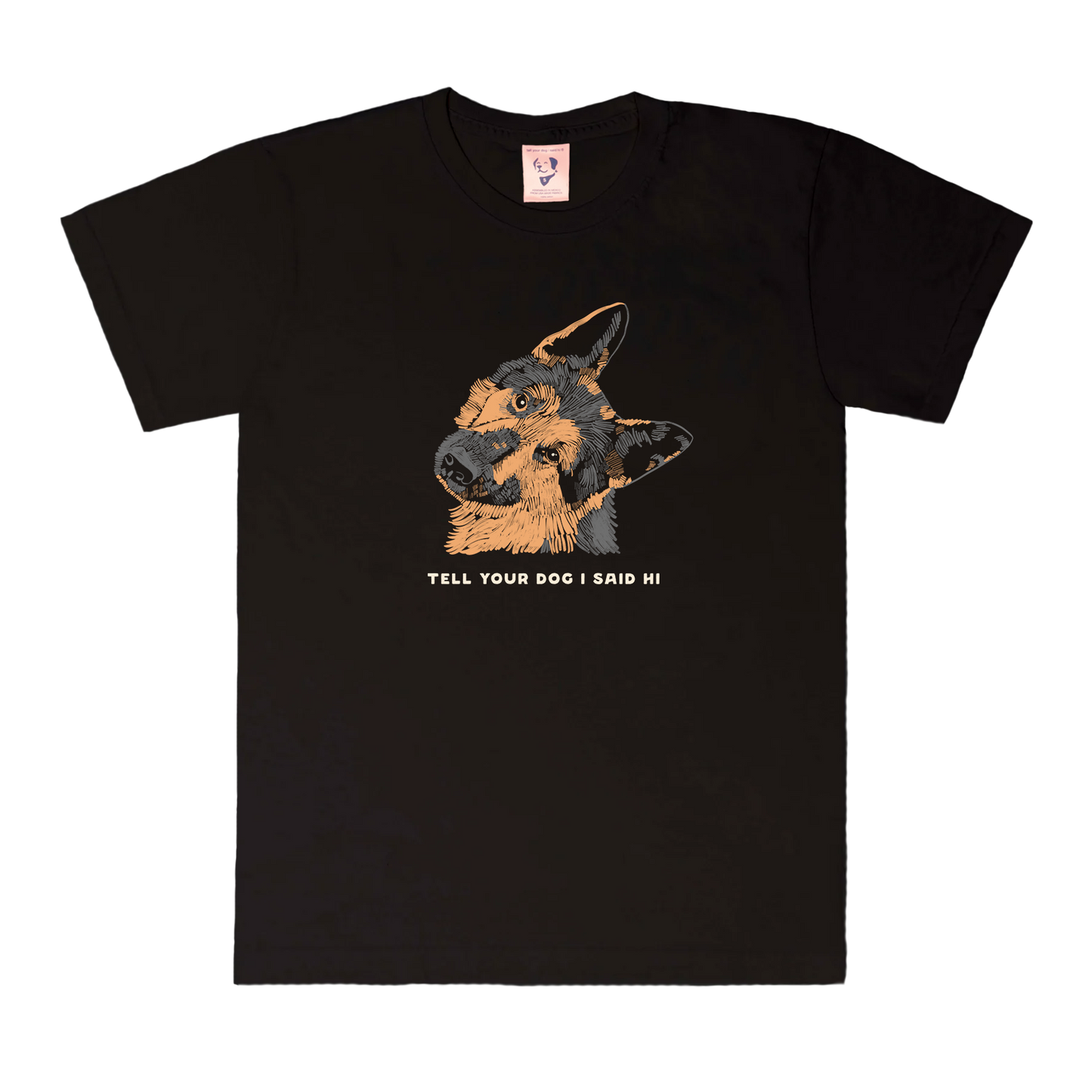 German Shepherd TYDISH Tee - Black