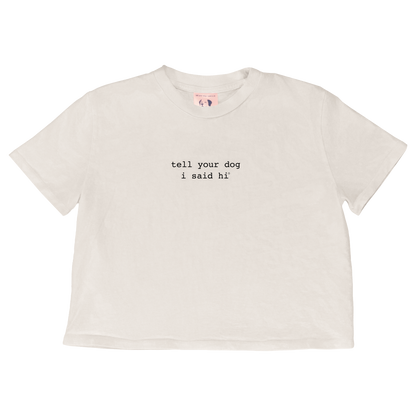 Classic Crop Tee - Bone