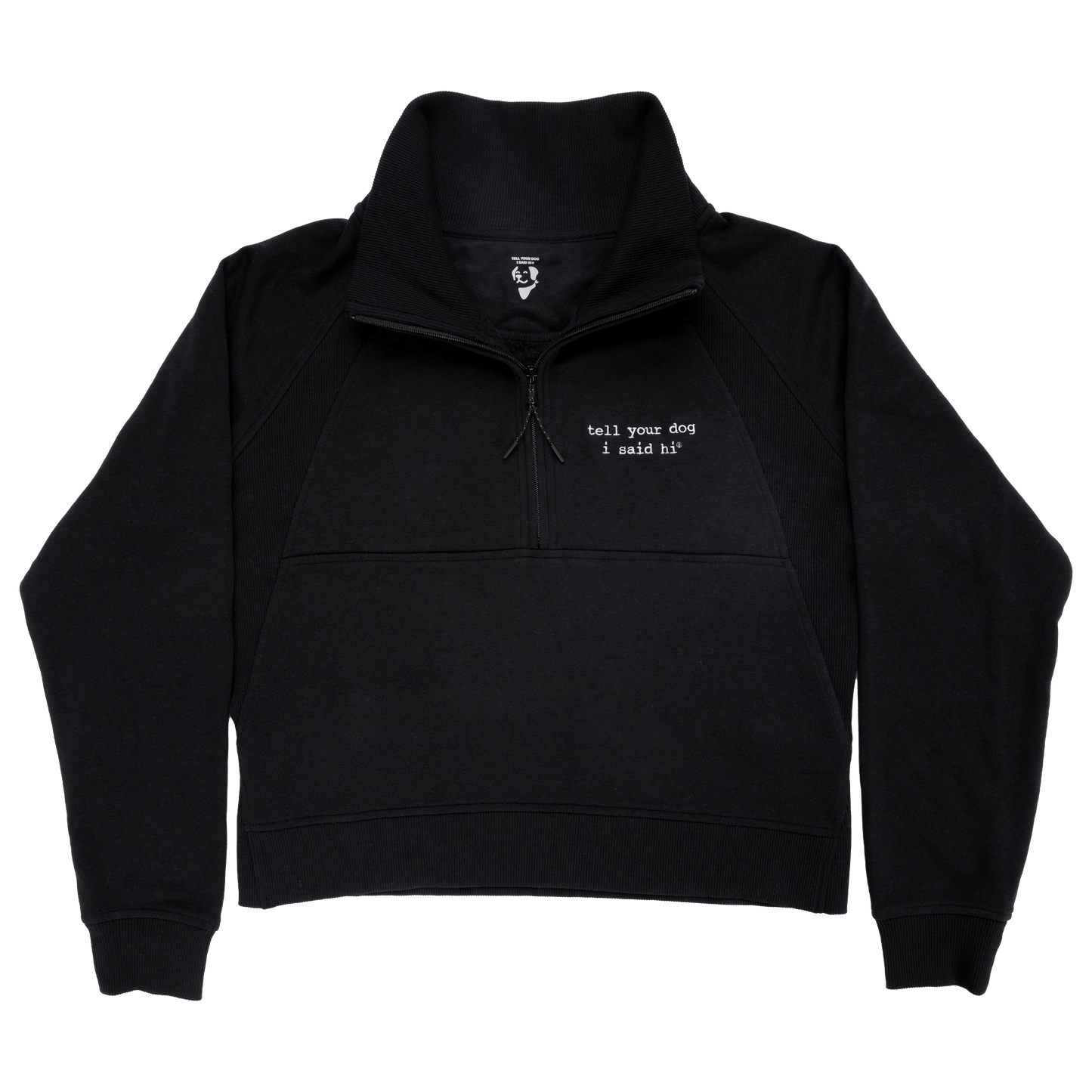 Classic TYDISH Womens Half Zip Chakra - Black