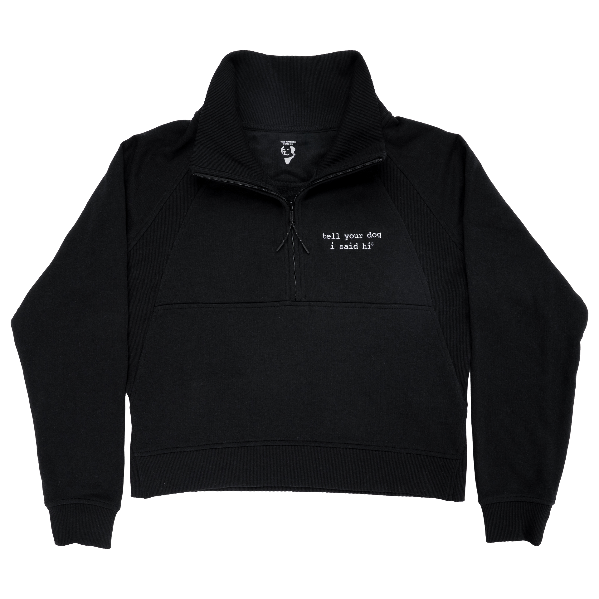 Classic TYDISH Womens Half Zip Chakra - Black – WeRateDogs