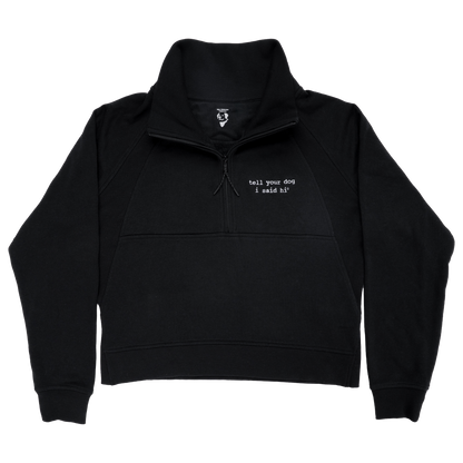 Classic TYDISH Womens Half Zip Chakra - Black
