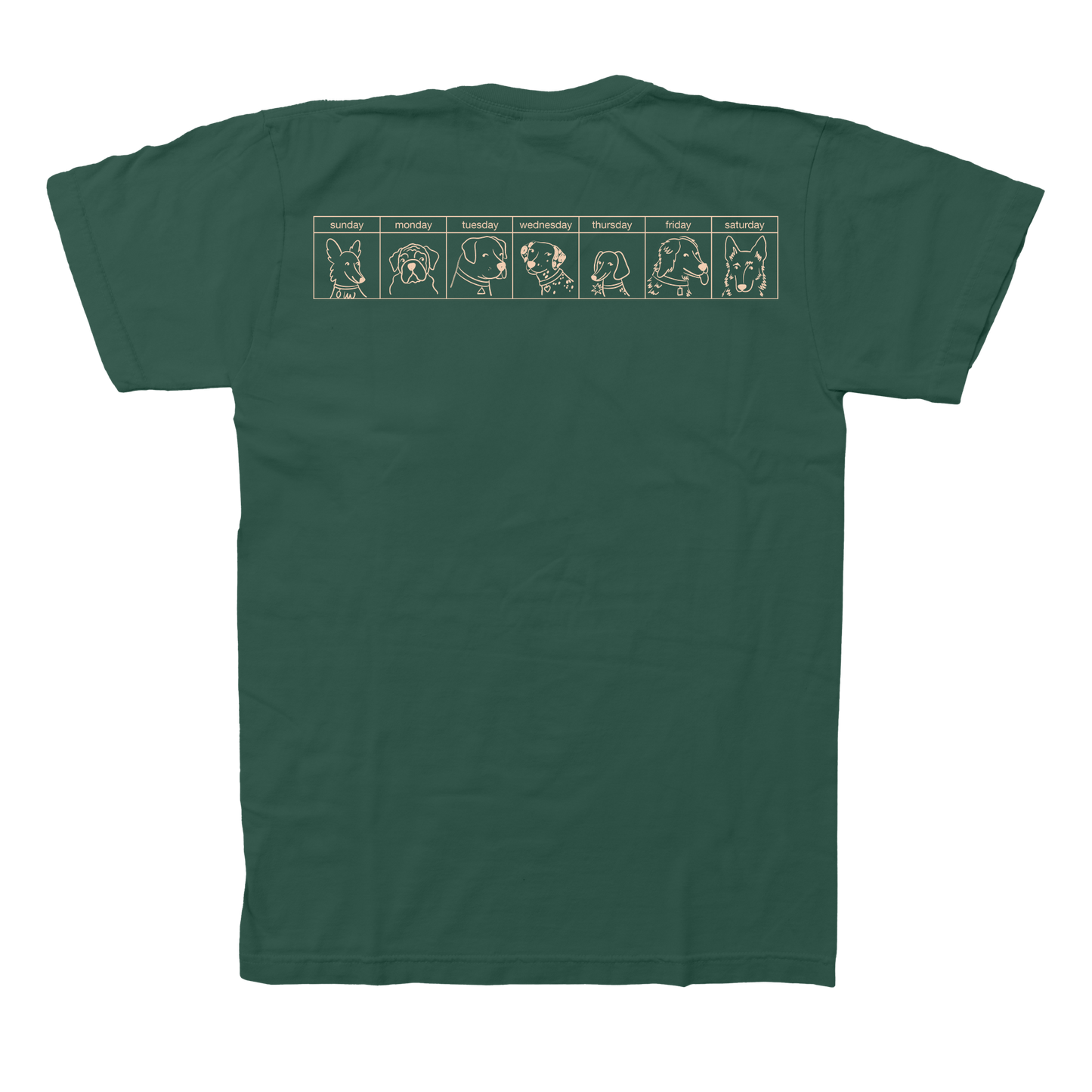 The Dogs Were Good Again Tee - Dark Green
