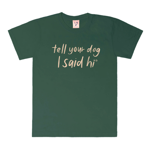 Handwritten Tee - Dark Green