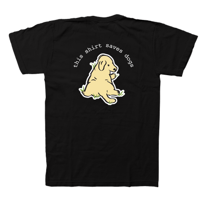 TYDISH Sploot Puppy Tee - Black