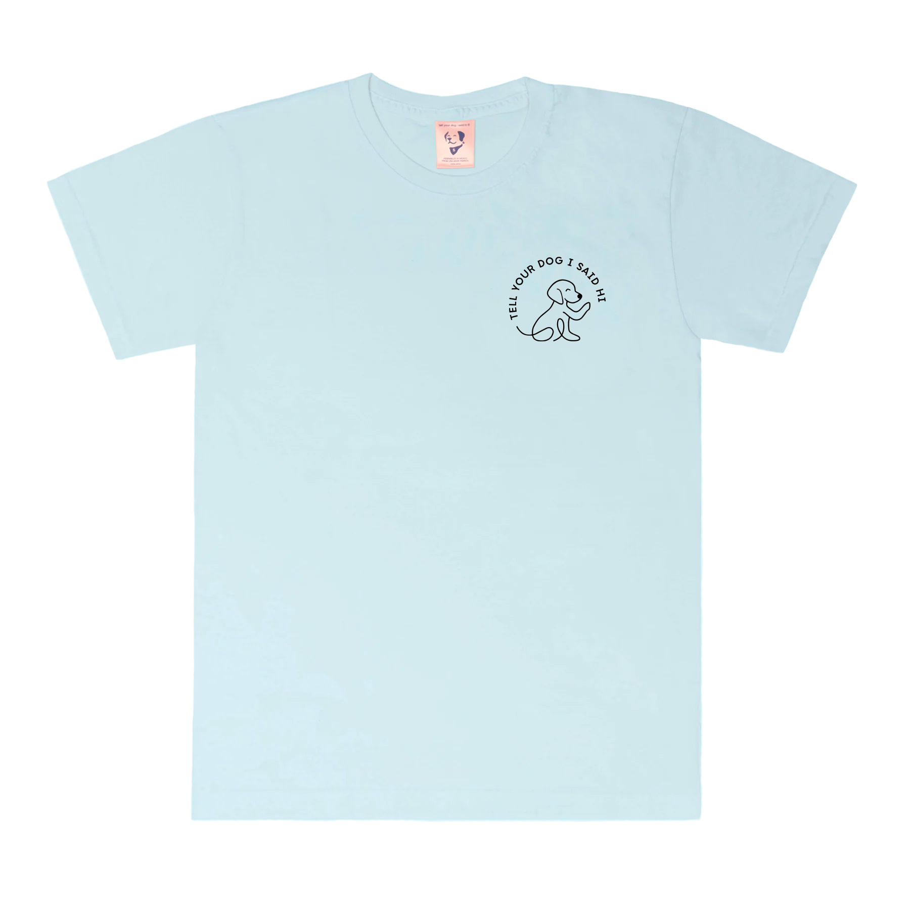 Waving Dog Badge Tee