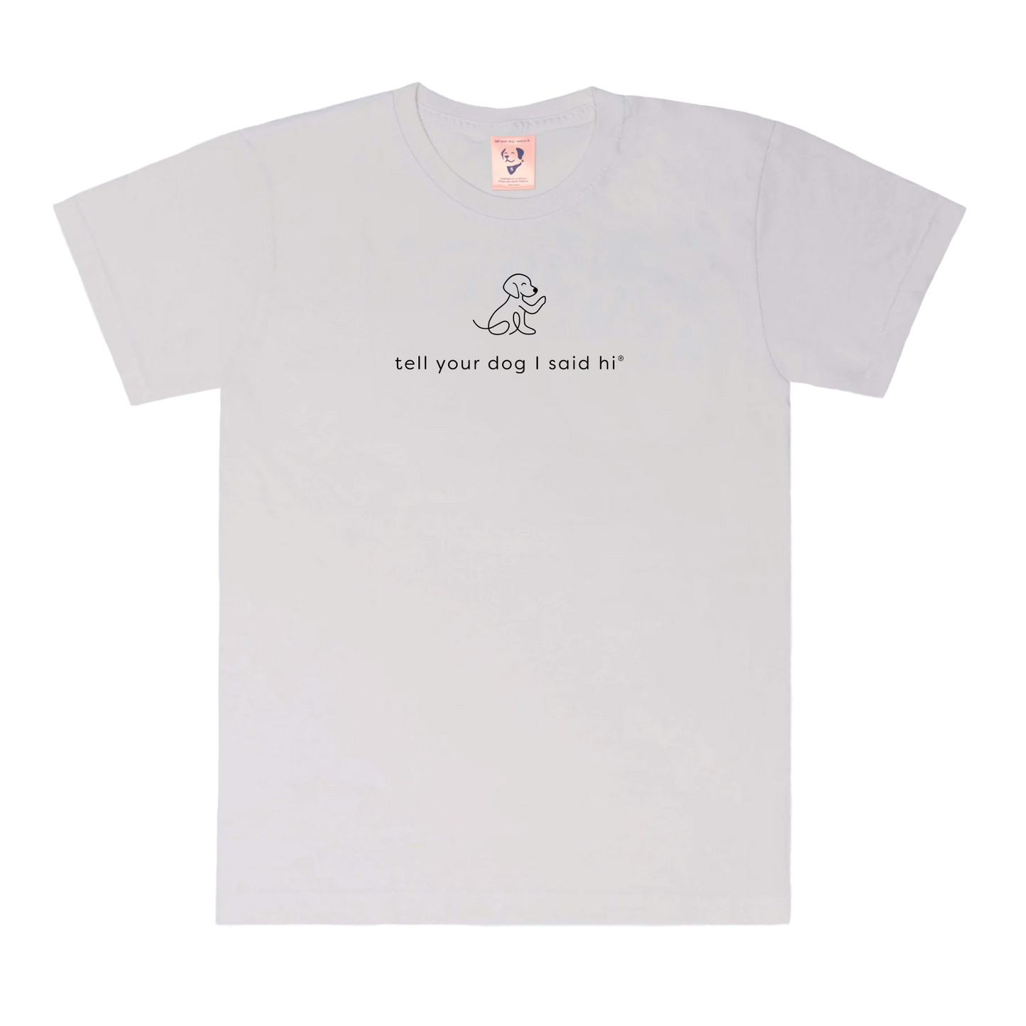 Waving Dog Tee - Dusty Lavender
