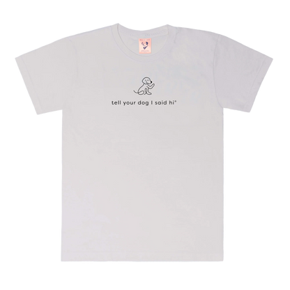 Waving Dog Tee - Dusty Lavender