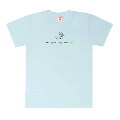 Waving Dog Tee - Spun Sugar