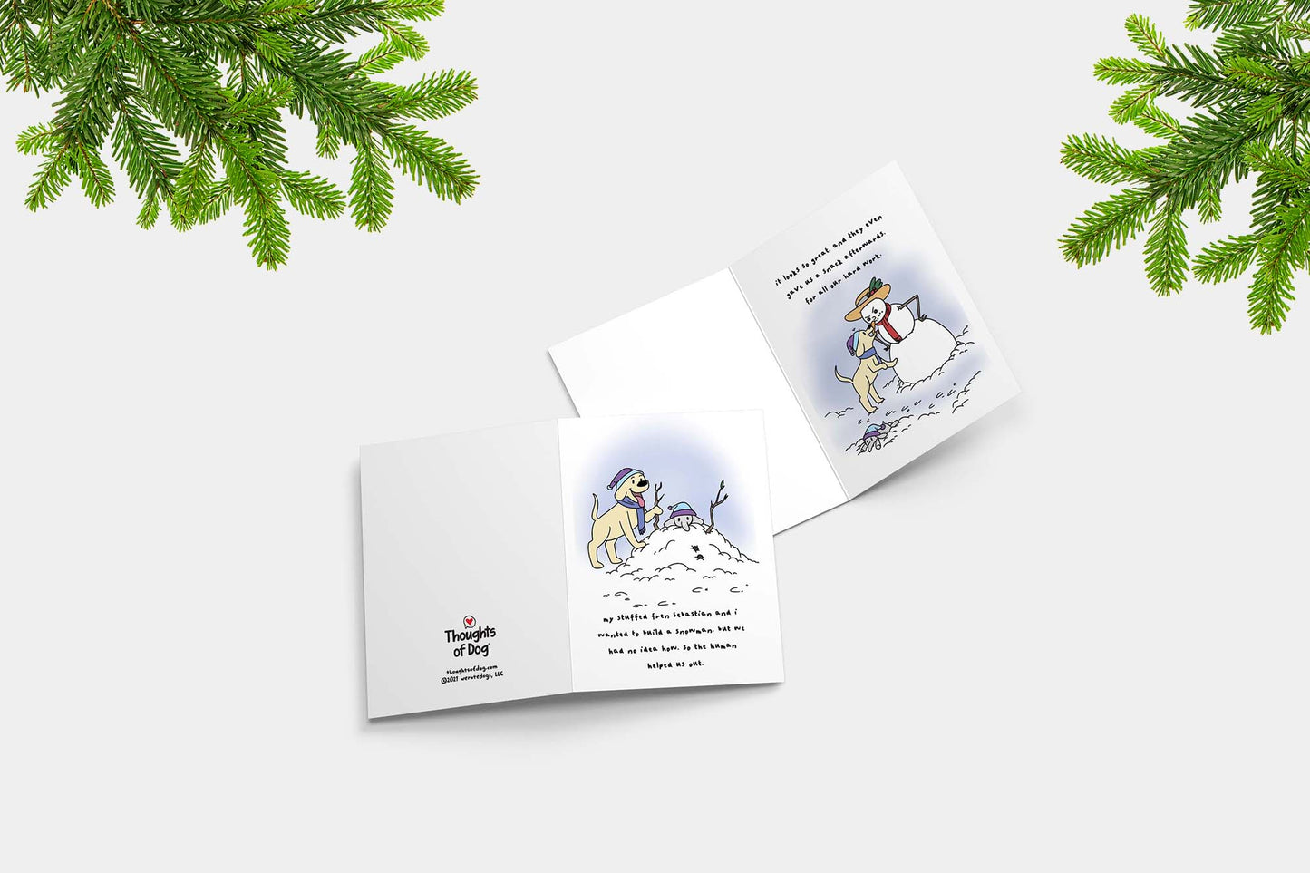Thoughts of Dog Holiday Card Set (20pk)