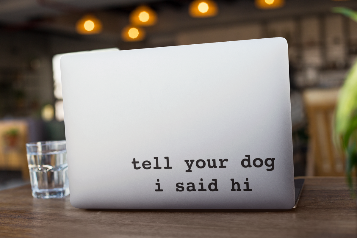 I Said Hi Sticker - Official WeRateDogs Store